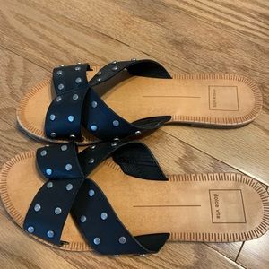 Dolce Vita studded black sandals